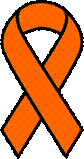Orange Kidney Cancer and Leukemia Ribbon by barnheartowl